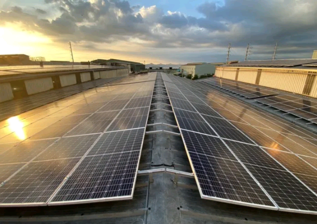 solar panels on rooftop