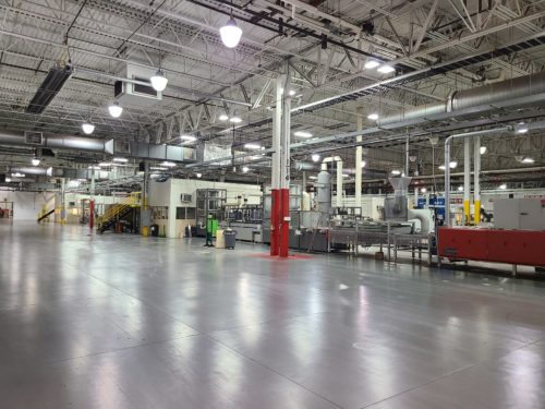 Toledo Solar's module production line