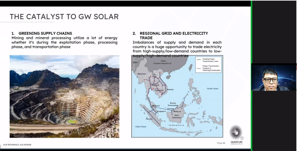 A screenshot of Andre Susanto's presentation