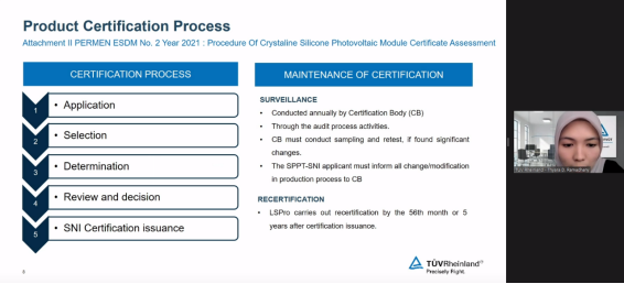 A screenshot of Thyara D. Ramadhany's presentation