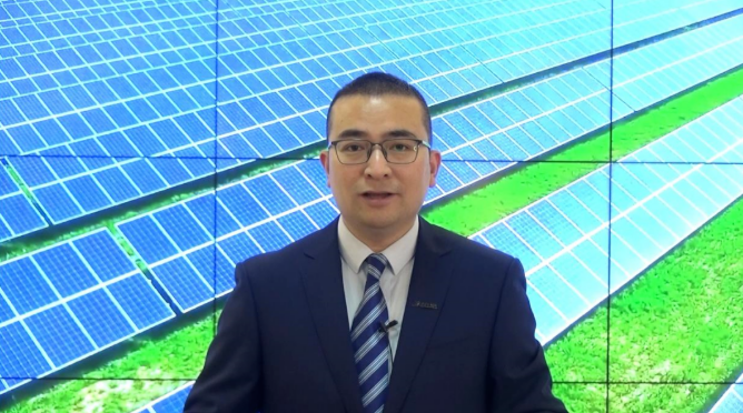 Yang Aiqing, Rotating president of JA Solar then delivered a welcoming speech.