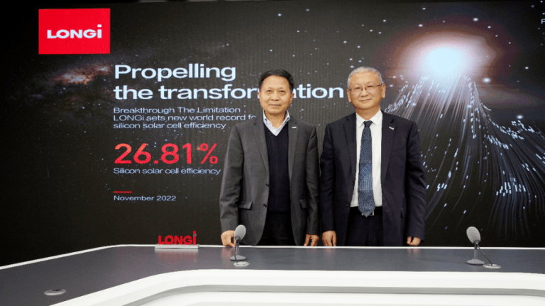 Chinese solar giant LONGi breaks world record for silicon solar cell ...