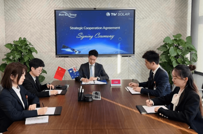 Tongwei Solar signs a memorandum of understanding (MOU) with Blue Sun Group