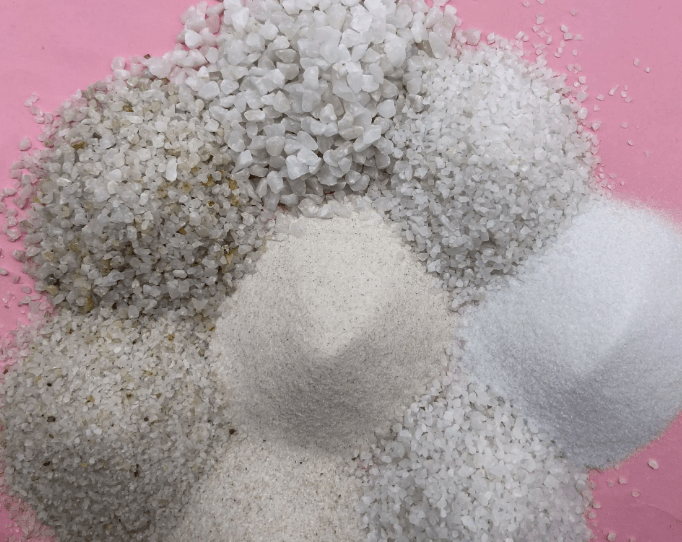 Various quartz sands