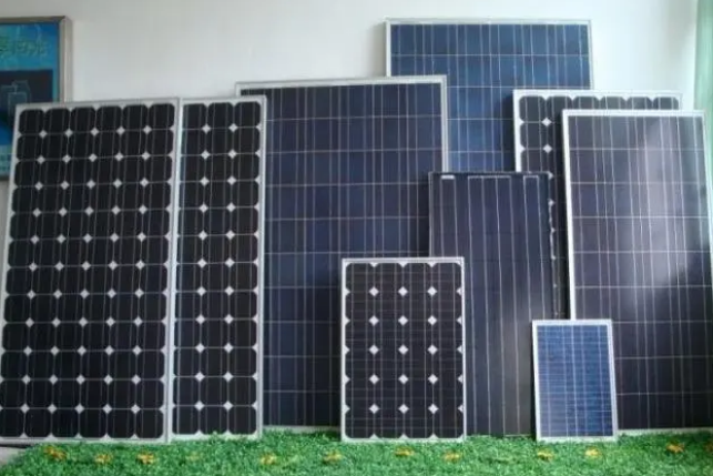 Different sizes of solar modules