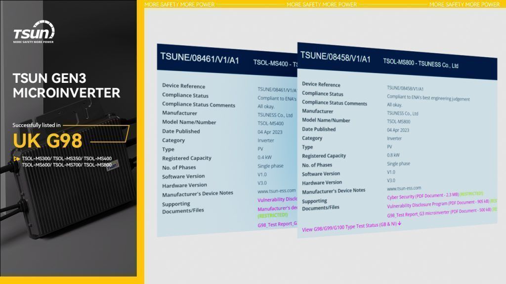 TSUN's Advanced Solar Energy and Storage Solutions Now Available in the UK Market with G98 Listing