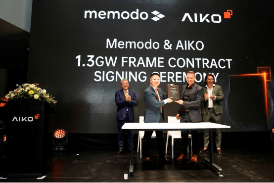 Aiko & Memodo 1.3 GW Frame Contarct Signing Ceremony. Image: Aiko Solar