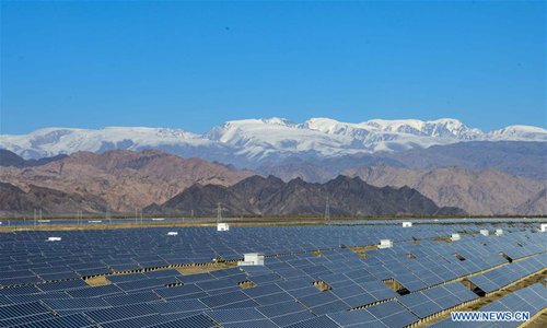 A PV power plant in Hami, Northwest China's Xinjiang Uygur Autonomous Region. Image: Xinhua