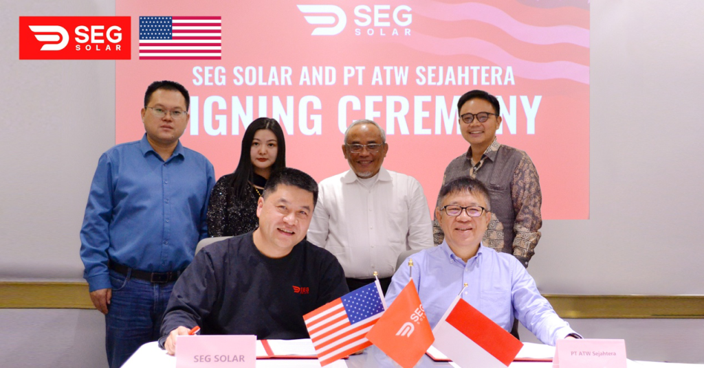 SEG Solar Signed a Strategic Distribution Agreement with PT ATW Sejahtera
