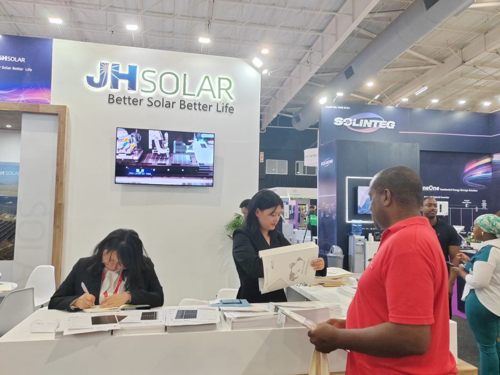 JH Solar's booth at Solar Show Africa 2024