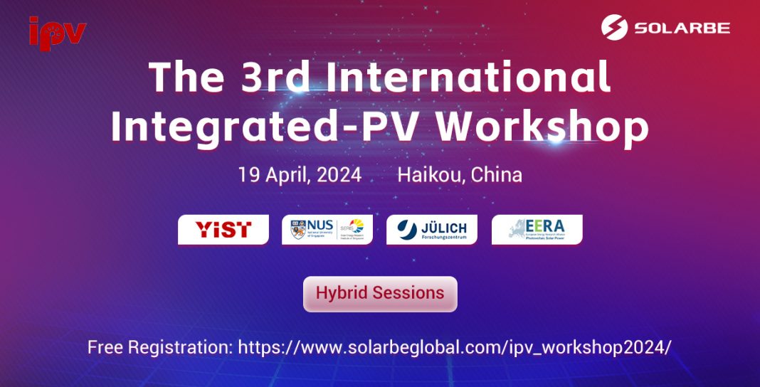 The 3rd International Integrated-PV Workshop