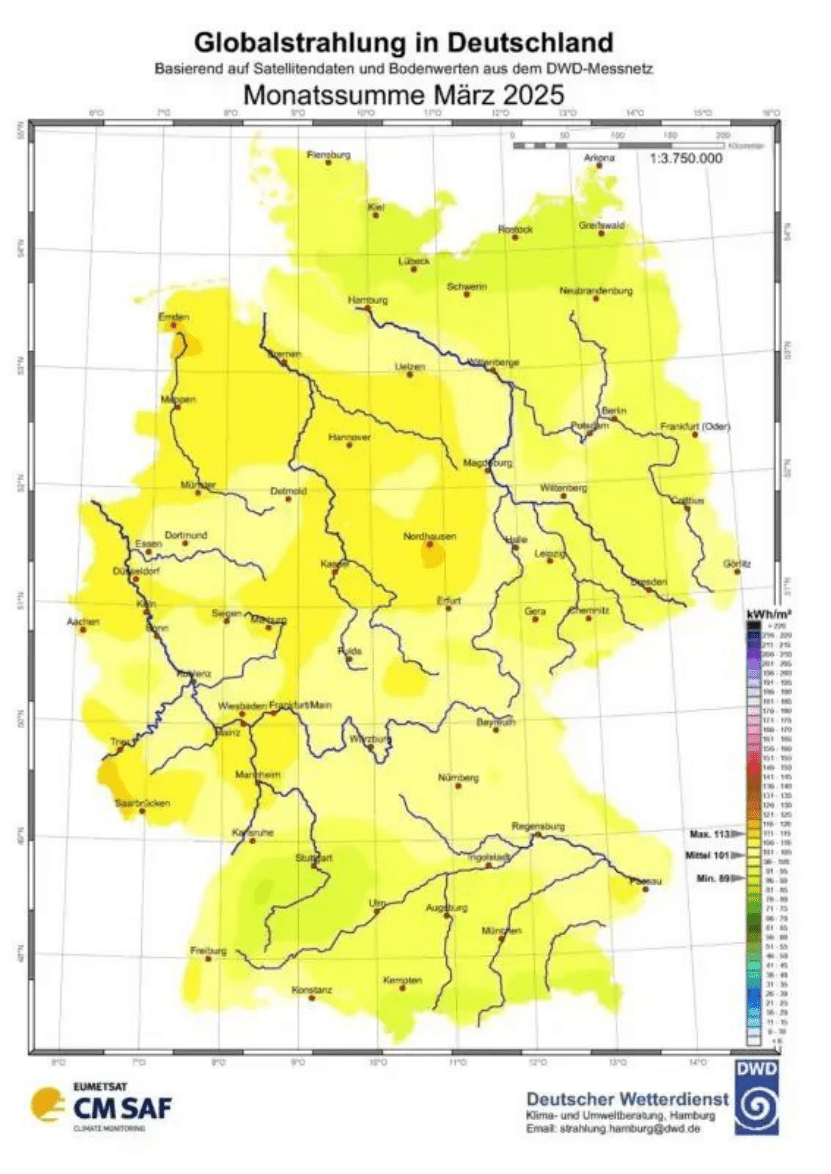 Germany Sees Sunniest March in Years, Especially in the West